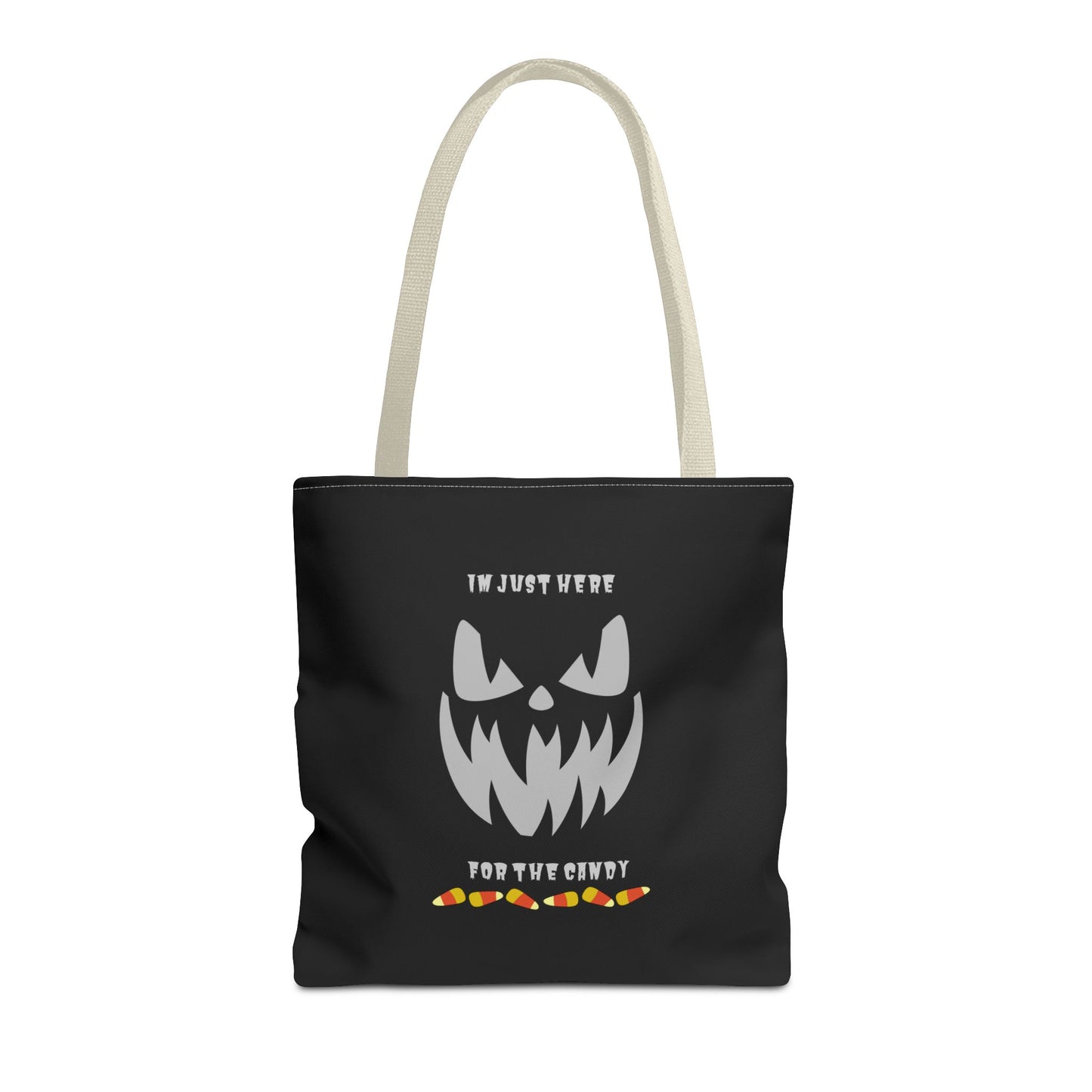 Halloween Candy Corn Scary Face Gift Spooky Season Trick or Treating Fall Candy Bag Reusable Lunch Bag