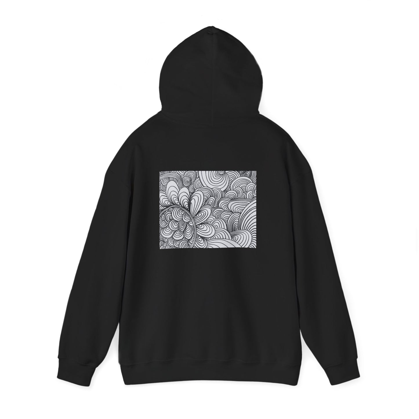 Unisex Heavy Blend™ Original Art Hooded Sweatshirt - Apricots Noir Mirage