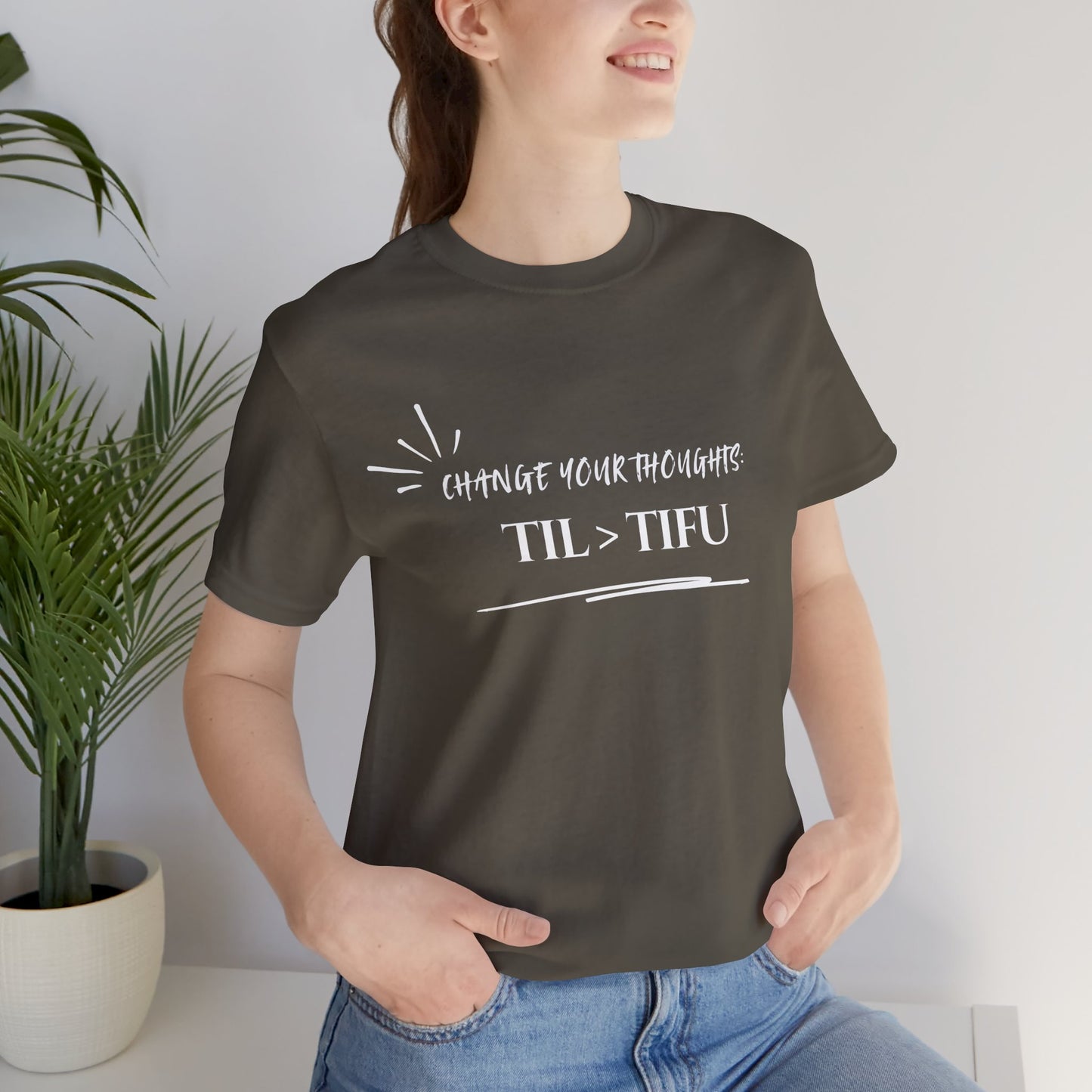 Unisex Self Love Positive Self Talk and Thoughts Mental Health Awareness and Positivity T-Shirt TIL>TIFU