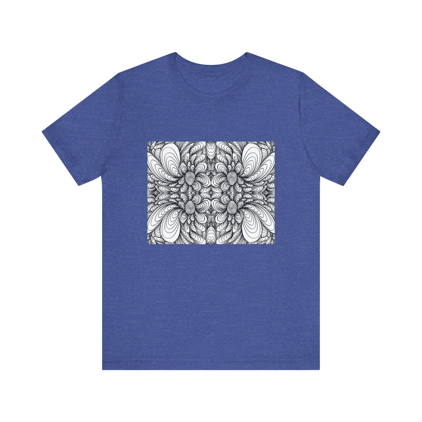 Unisex Original Line Art T-Shirt -Blooms