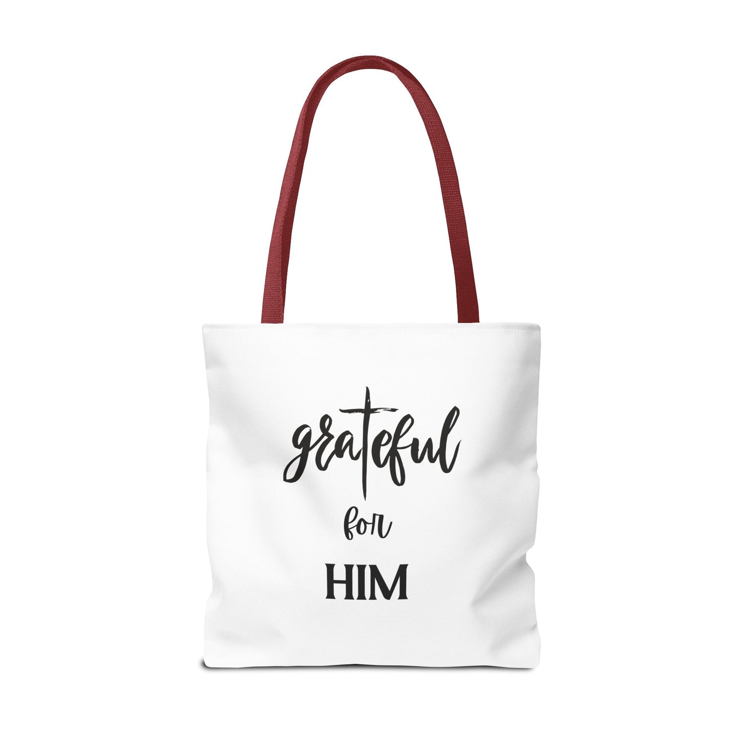 Unisex GraTeful For Him Faith Bible Study Reusable Lunch Bag Everyday Carry Tote Bag