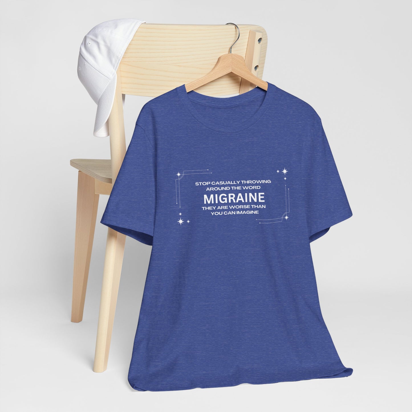 Unisex Migraine Day Invisible Illness Casual Migraine Warrior T-Shirt