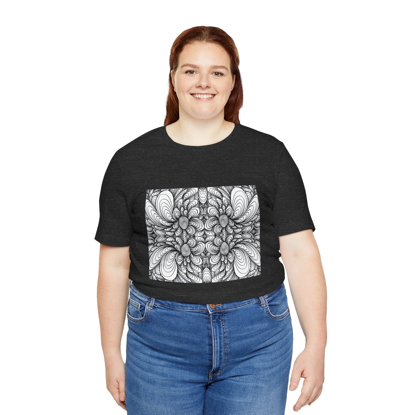 Unisex Original Line Art T-Shirt -Blooms