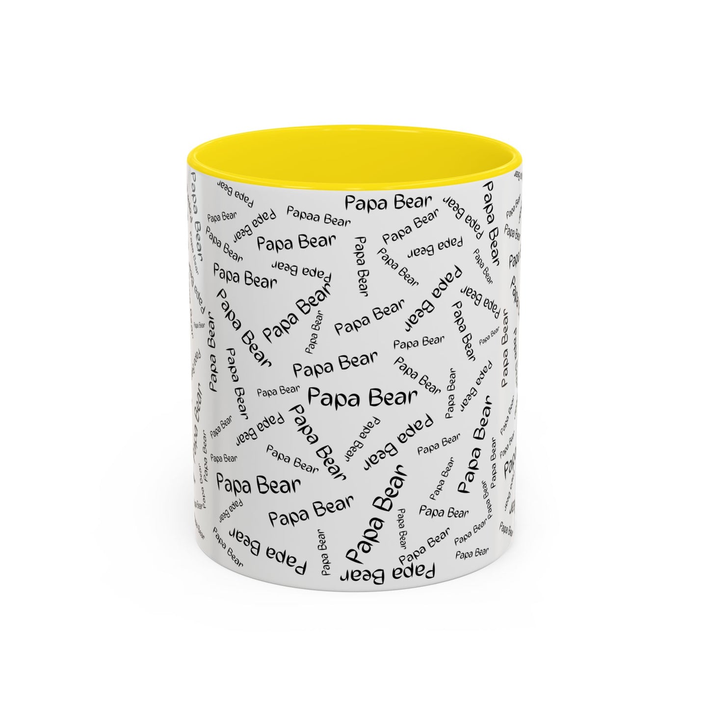 11oz/15oz Papa Bear Word Scramble Coffee Mug