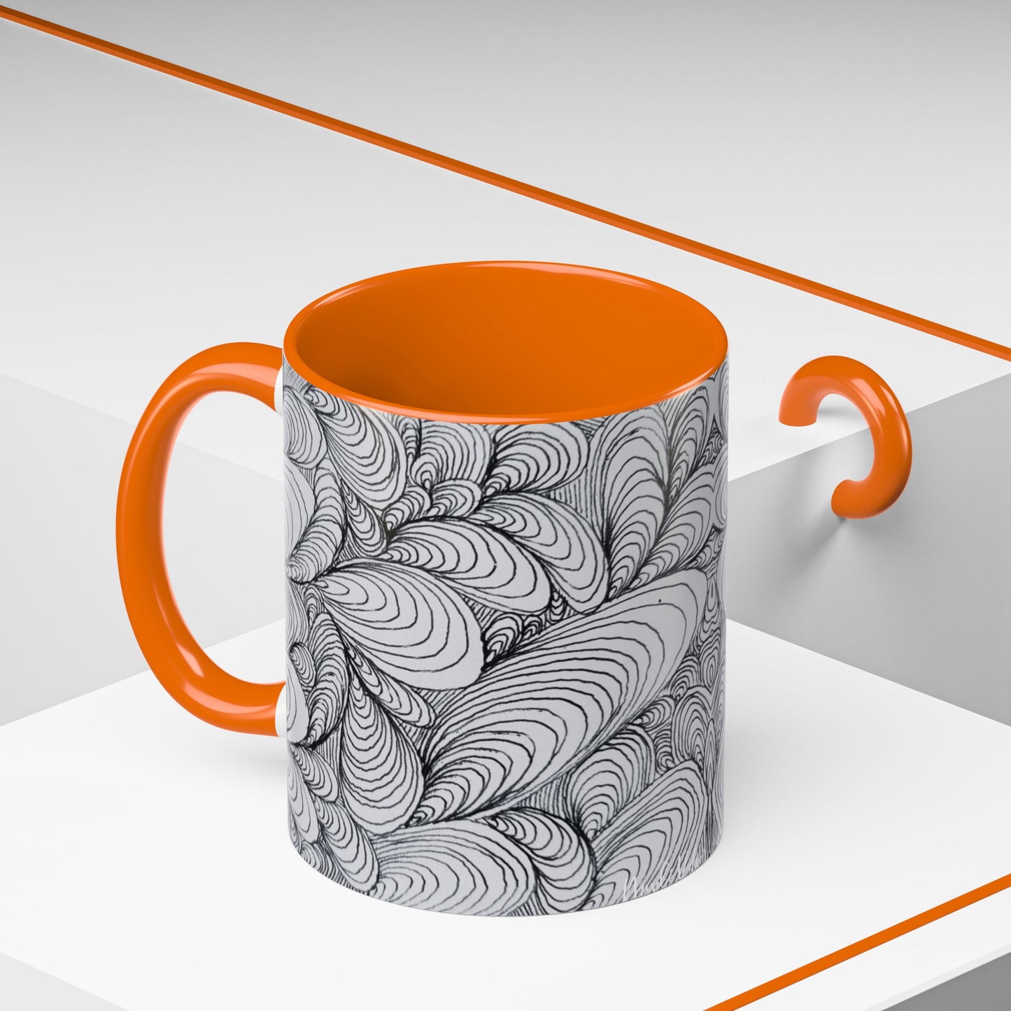 11oz/15oz Original Rough Line Art Coffee Mug