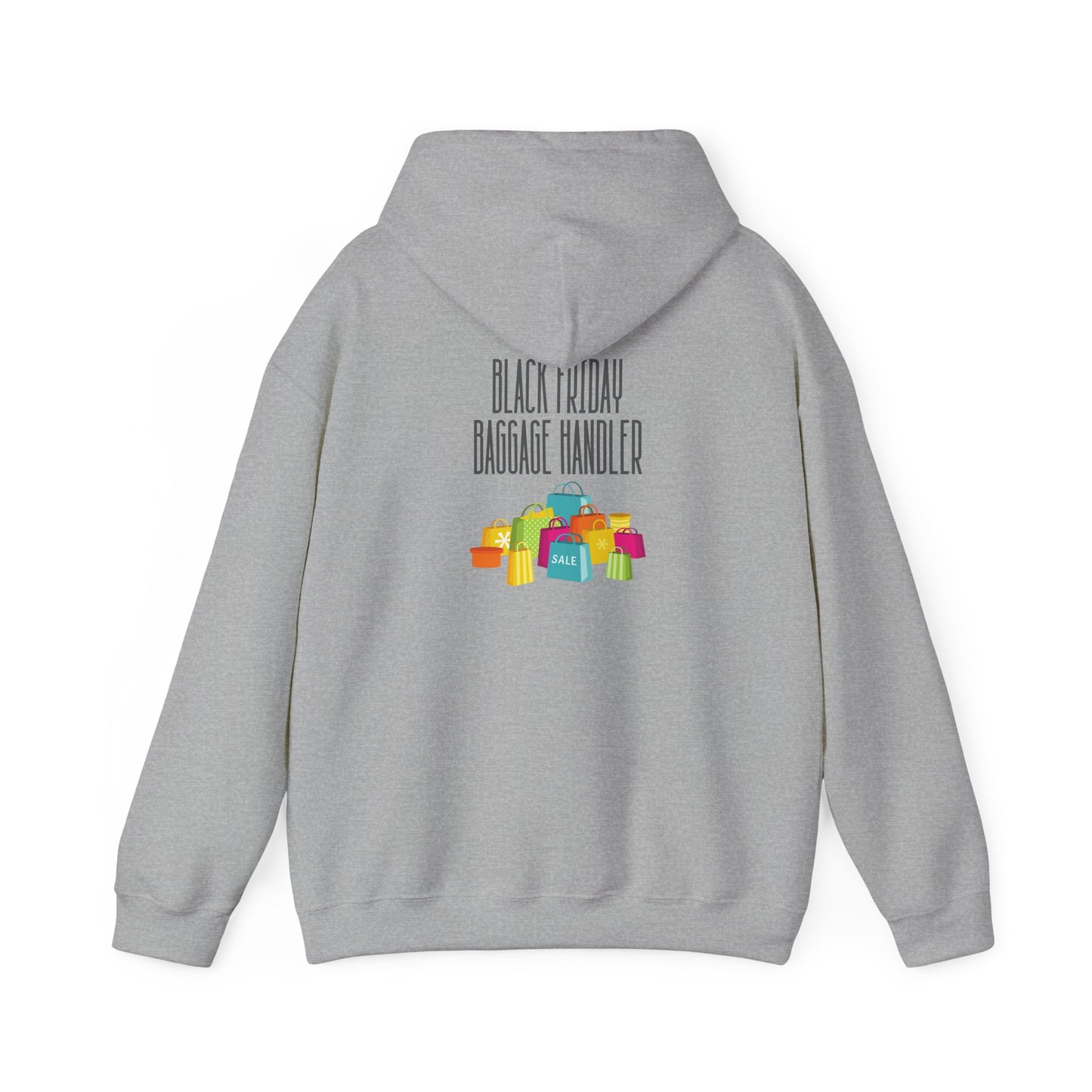 Unisex Heavy Blend™ Black Friday Christmas Sales Baggage Handler Shopping Sales Hooded Sweatshirt