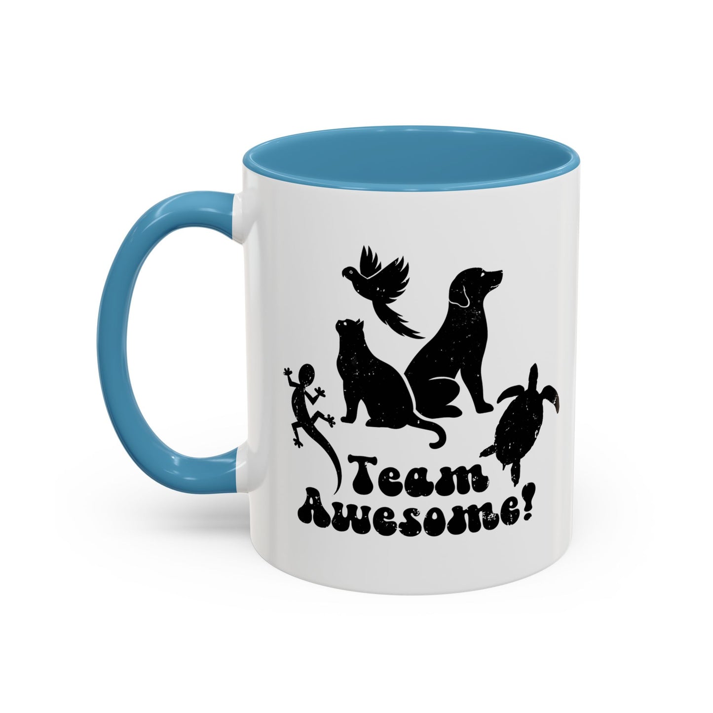 11oz/15oz Animal Lover Lizard Cat Bird Dog Turtle Team Awesome Coffee Mug