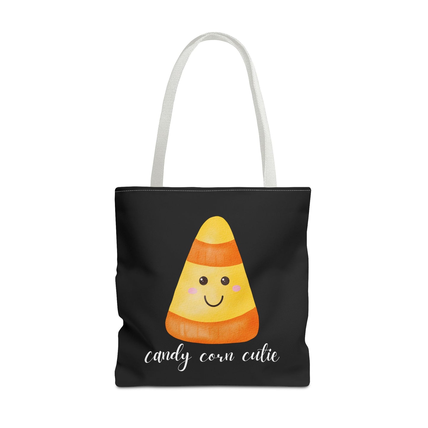 Cute Candy Corn Halloween Tote Bag Spooky Season Tote Trick or Treating Candy Bag Fall Themed Reusable Lunch Tote