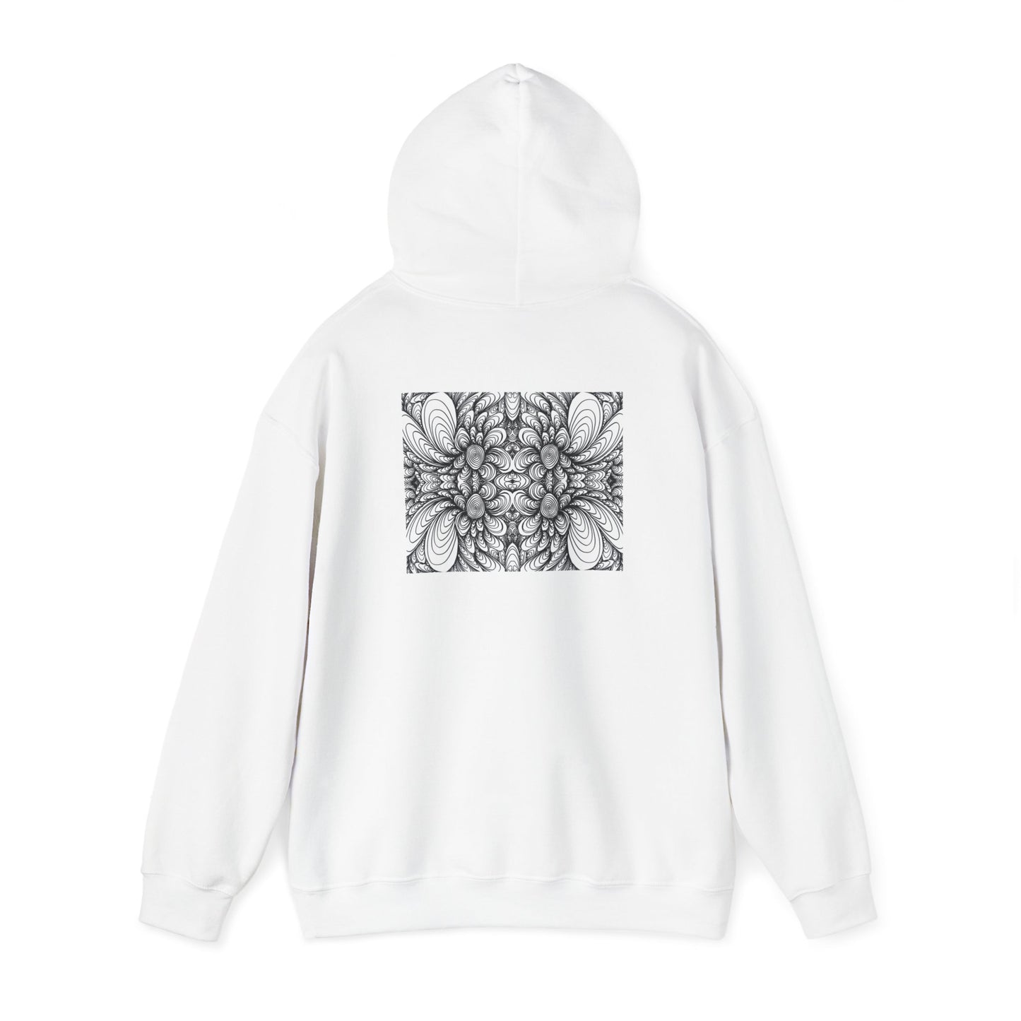 Unisex Heavy Blend™ Original Minimalist Healing Line Art Hooded Sweatshirt - Blooms