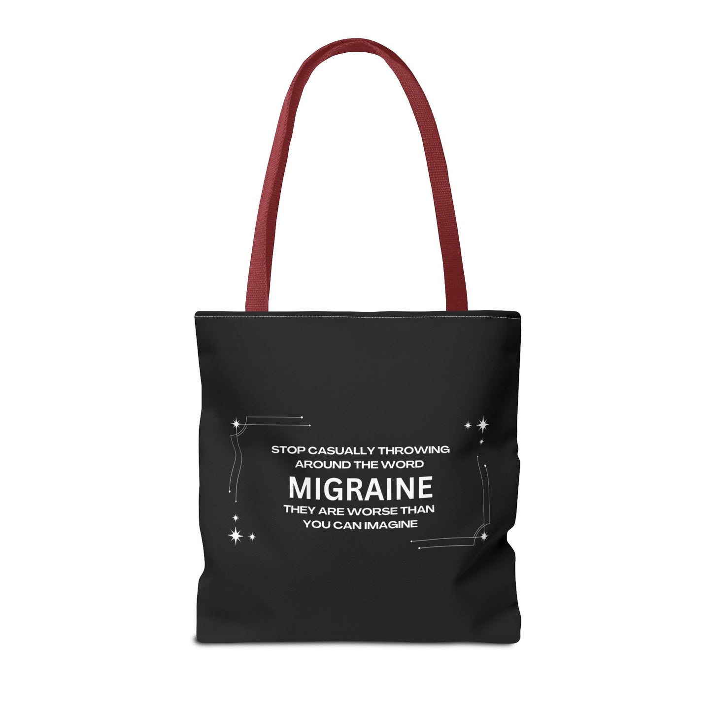 Unisex Migraine Day Invisible Illness Warrior Tote Bag