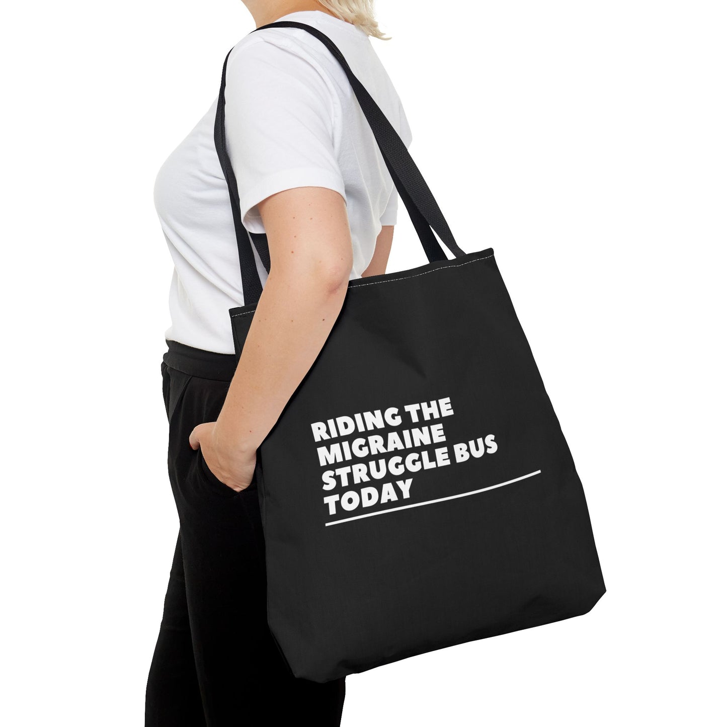 Unisex Migraine Day Invisible Illness Warrior Tote Bag