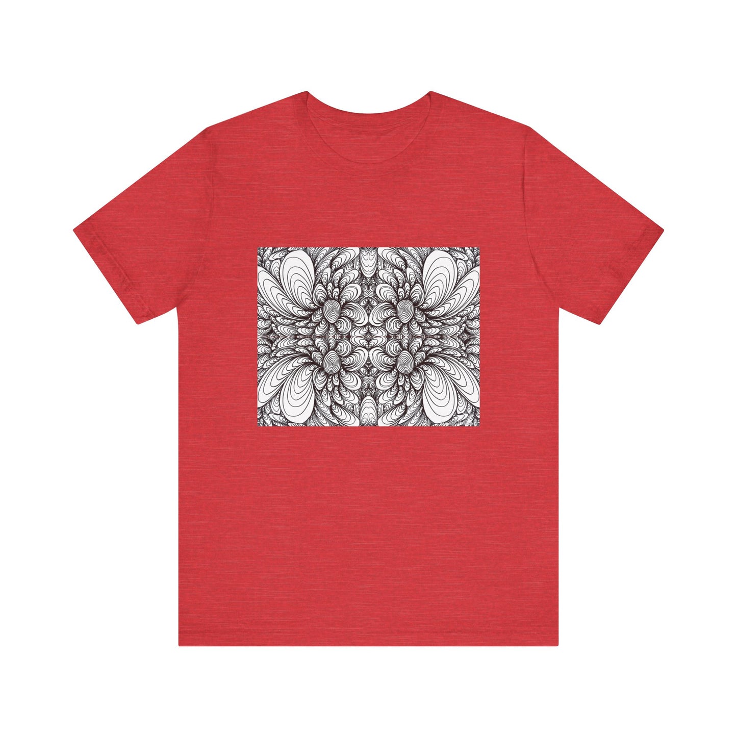 Unisex Original Line Art T-Shirt -Blooms