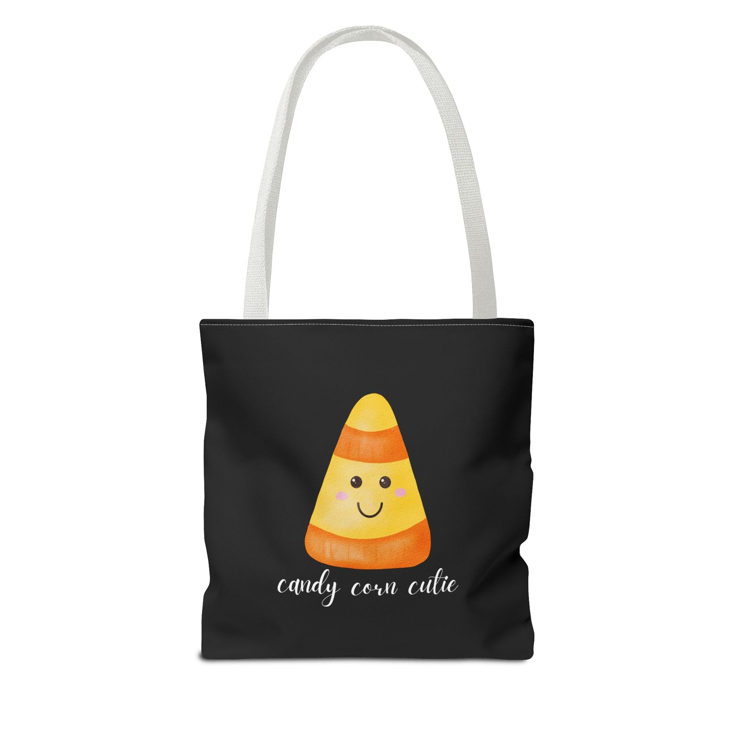 Cute Candy Corn Halloween Tote Bag Spooky Season Tote Trick or Treating Candy Bag Fall Themed Reusable Lunch Tote