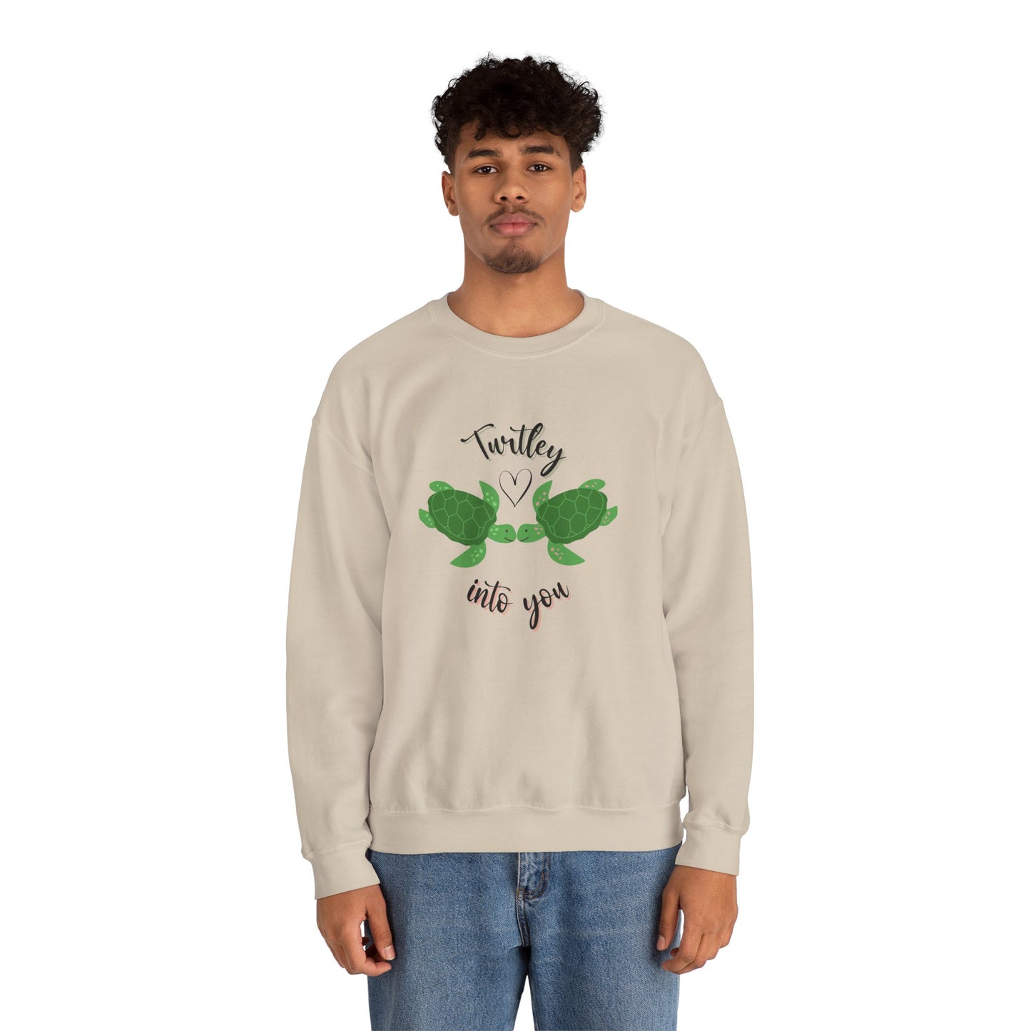 Unisex Cute Turtle Lover Turtley Into You Sweatshirt