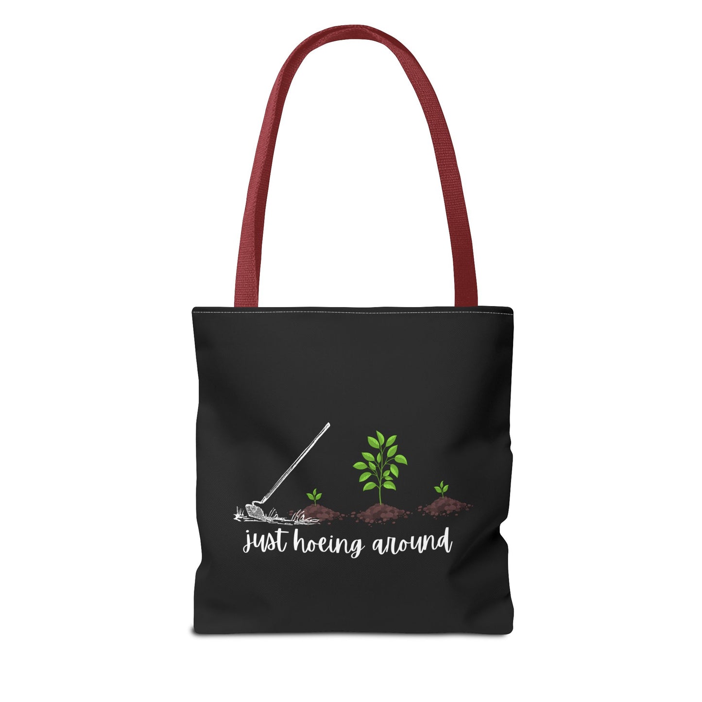 Unisex Just Hoeing Around Gardening Themed All Over Print Tote Bag