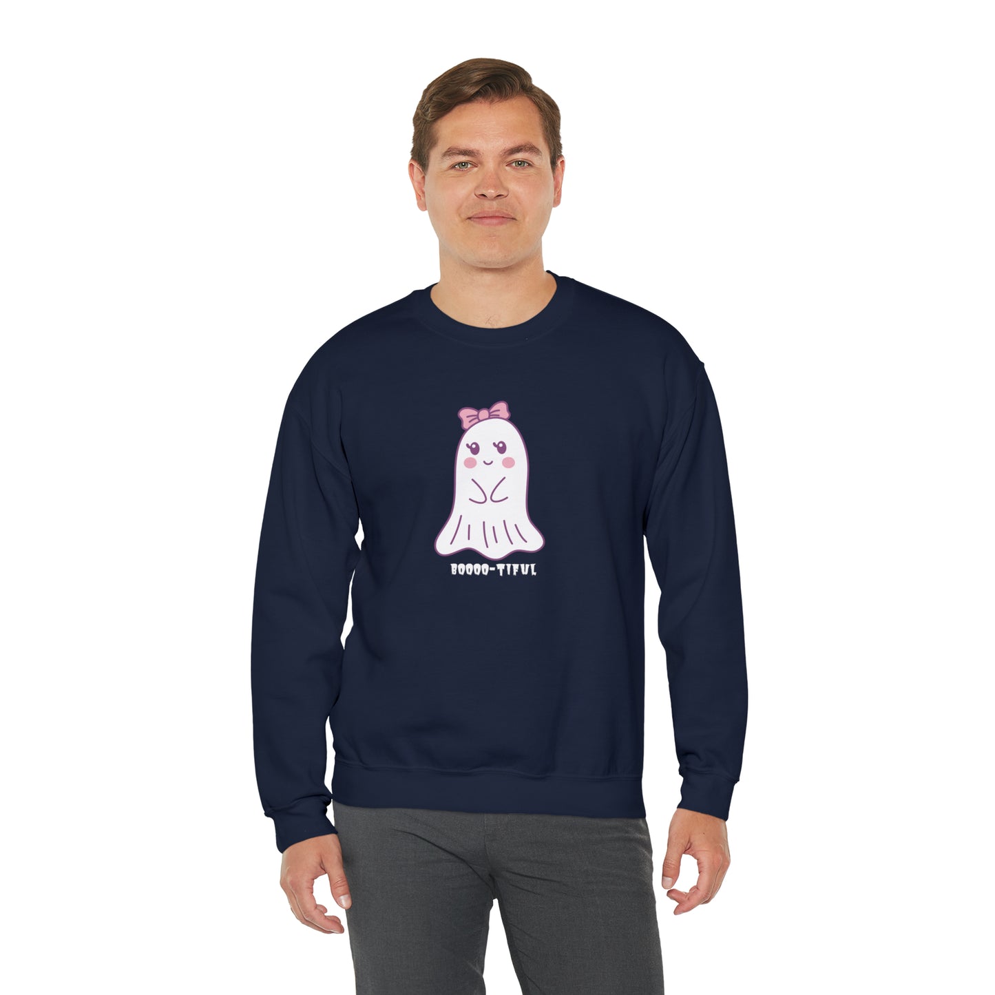 Unisex Cute Ghost Boooo-Tiful Fall Sweatshirt