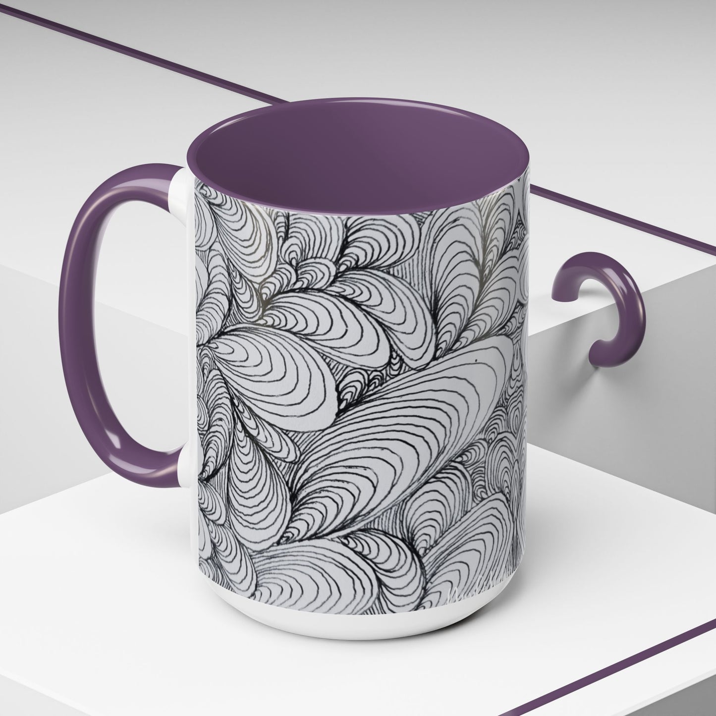 11oz/15oz Original Rough Line Art Coffee Mug