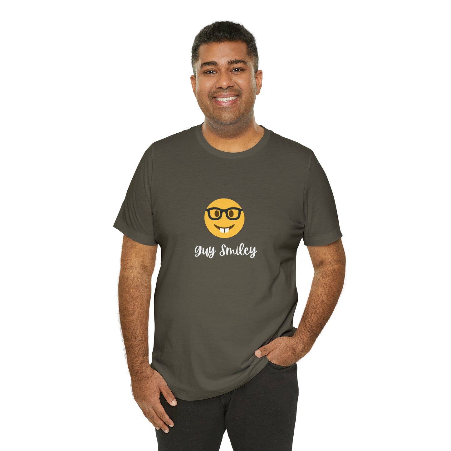 Unisex Jersey Short Sleeve Guy Smiley T-Shirt