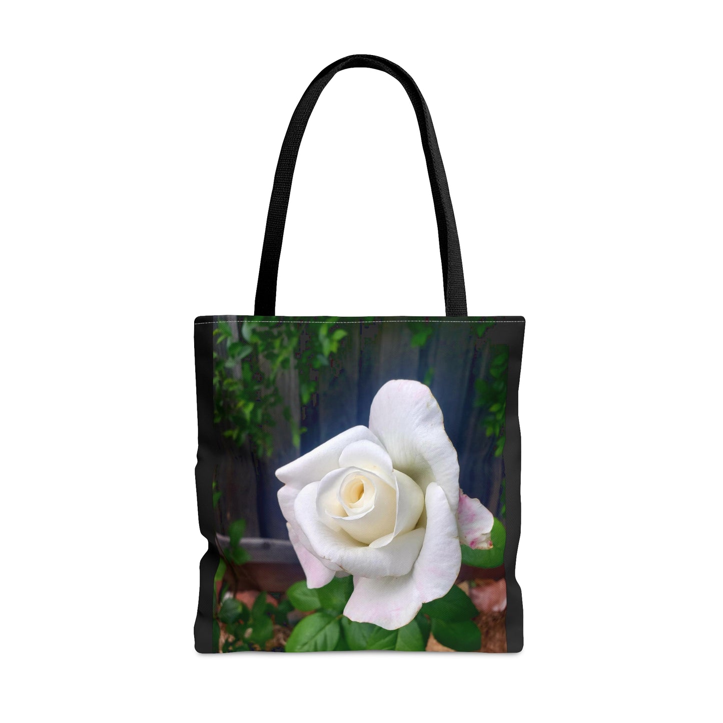 Unisex Sugar Moon Hybrid Tea White Rose Tote Bag