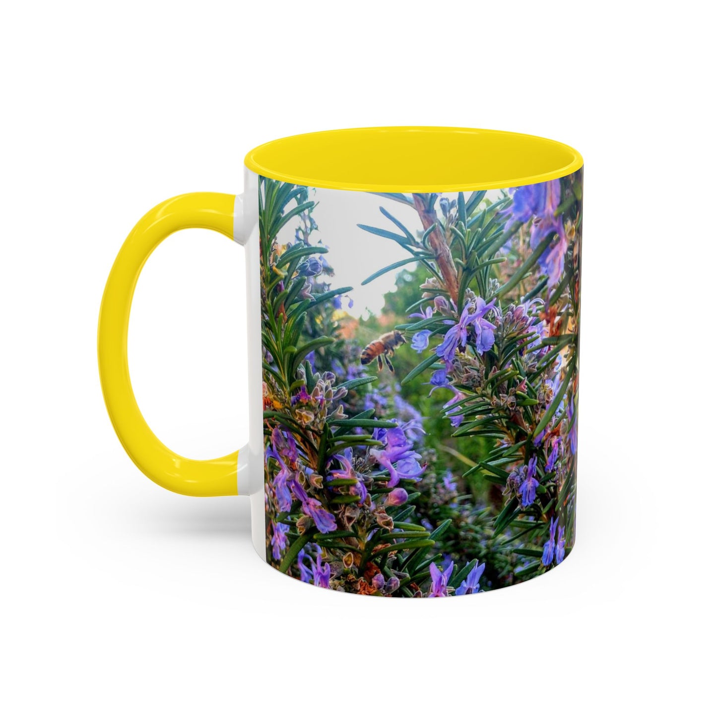 11oz/15oz Garden Themed Rosemary and Bee Pollinator Coffee Mug