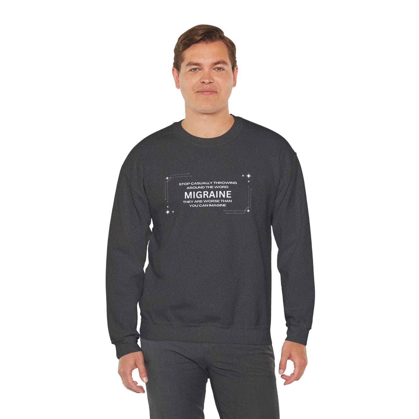 Unisex Migraine Day Invisible Illness Warrior Sweatshirt