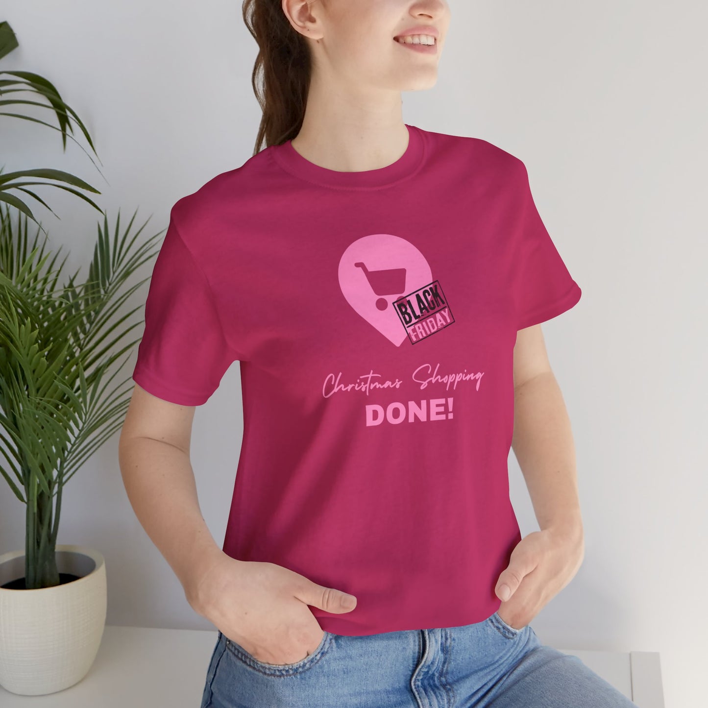 Unisex Jersey Short Sleeve Black Friday Christmas Shopping T-Shirt