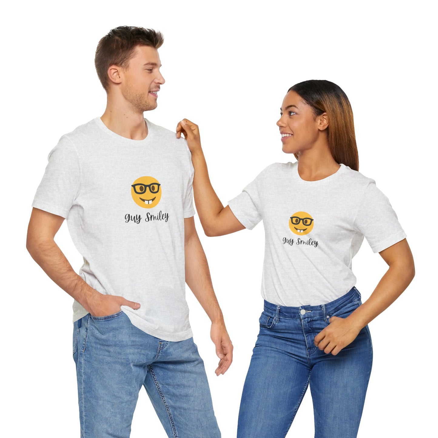 Unisex Jersey Short Sleeve Guy Smiley T-Shirt
