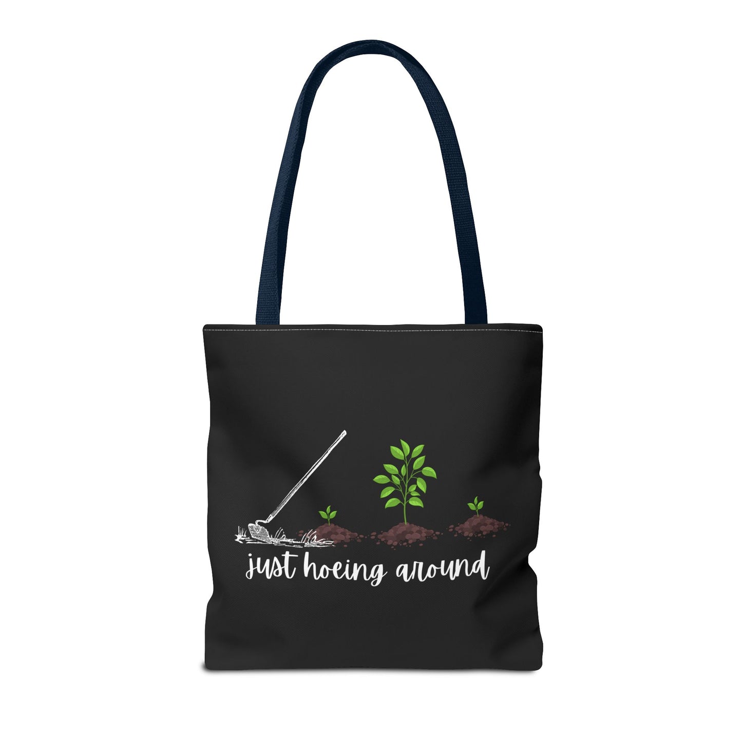 Unisex Just Hoeing Around Gardening Themed All Over Print Tote Bag