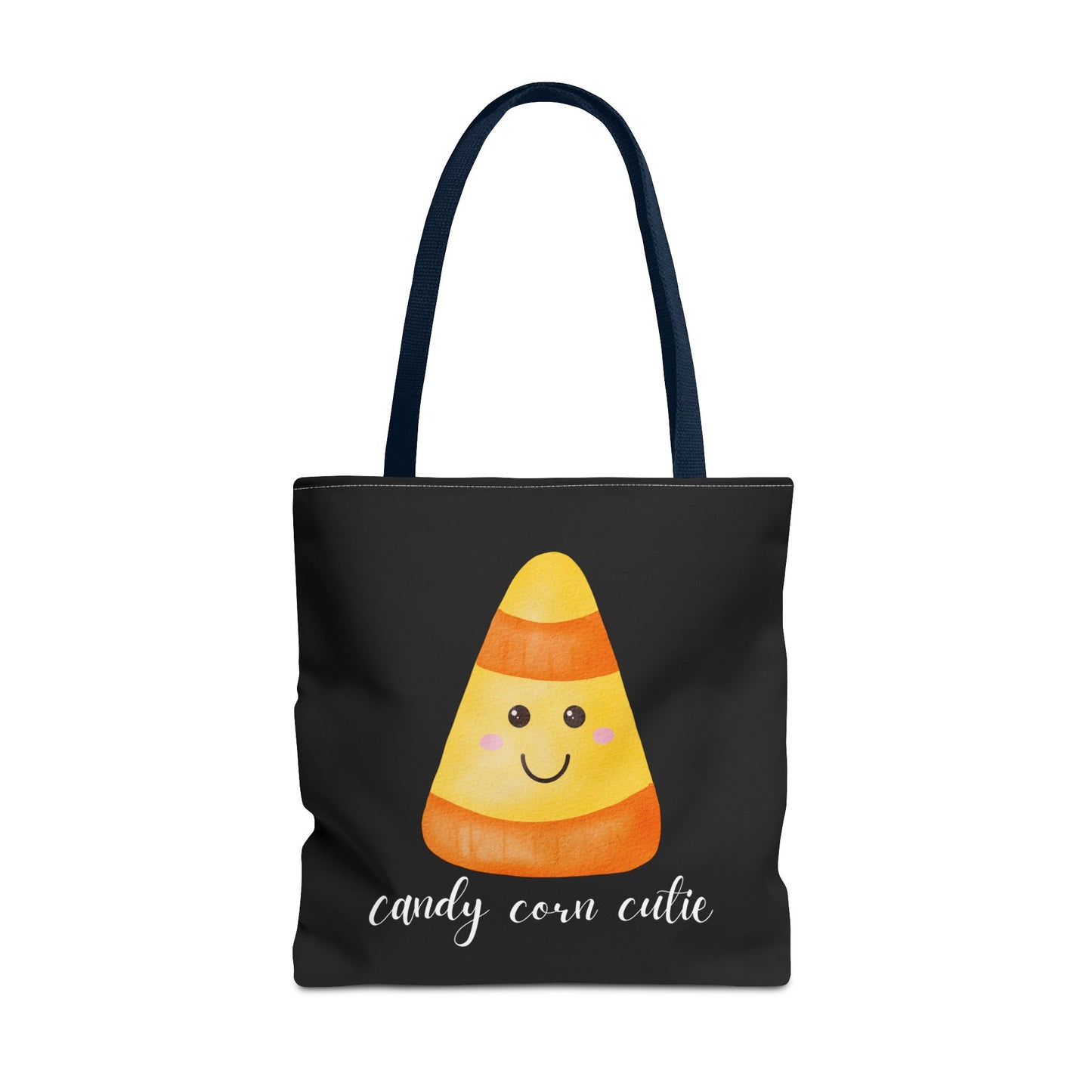 Cute Candy Corn Halloween Tote Bag Spooky Season Tote Trick or Treating Candy Bag Fall Themed Reusable Lunch Tote