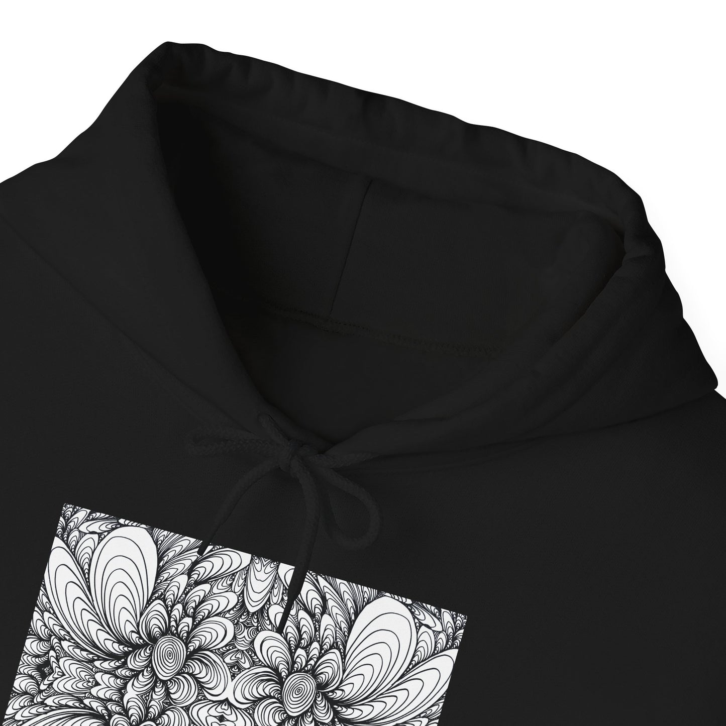 Unisex Heavy Blend™ Original Minimalist Healing Line Art Hooded Sweatshirt - Blooms