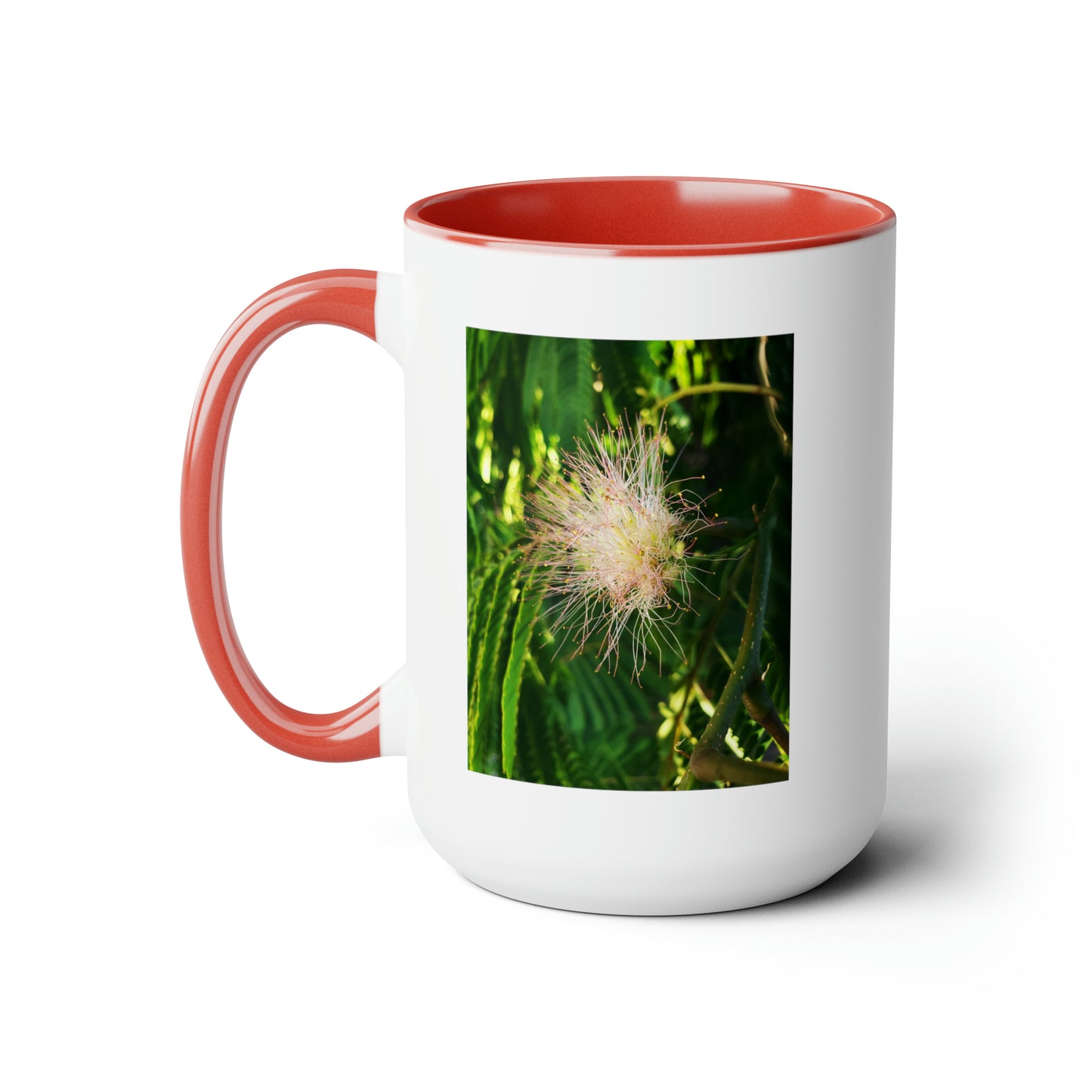 15oz. Garden Themed Coffee Mug, Coffee Club Mug with Silk Blossom