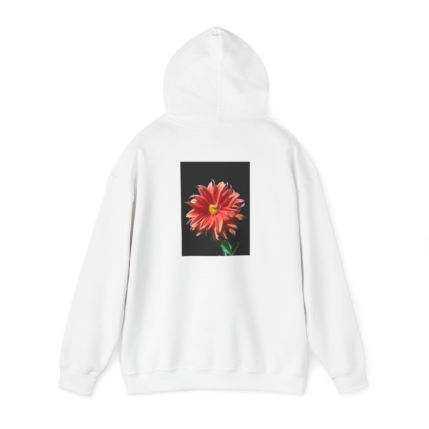 Unisex Heavy Blend™  Dahlia Flower Hooded Sweatshirt