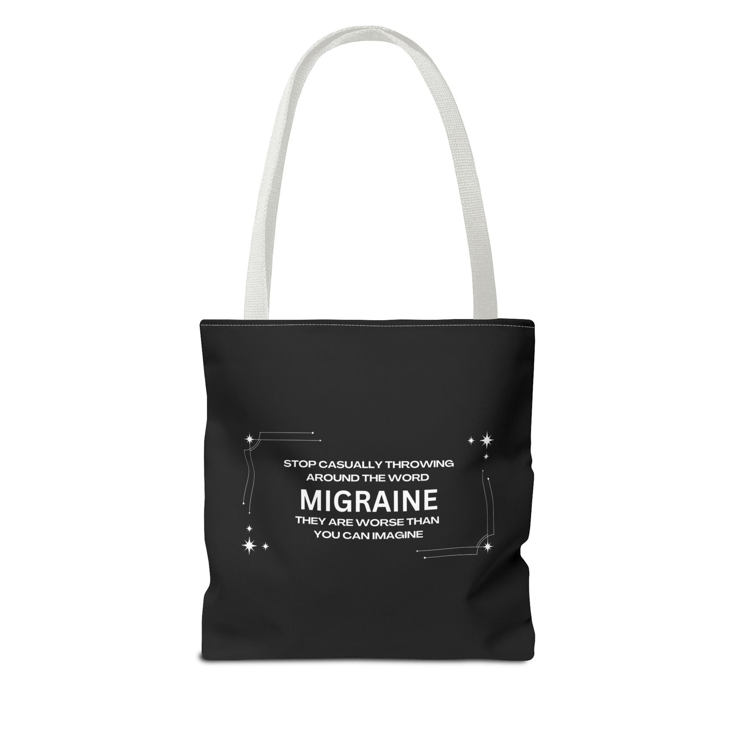 Unisex Migraine Day Invisible Illness Warrior Tote Bag