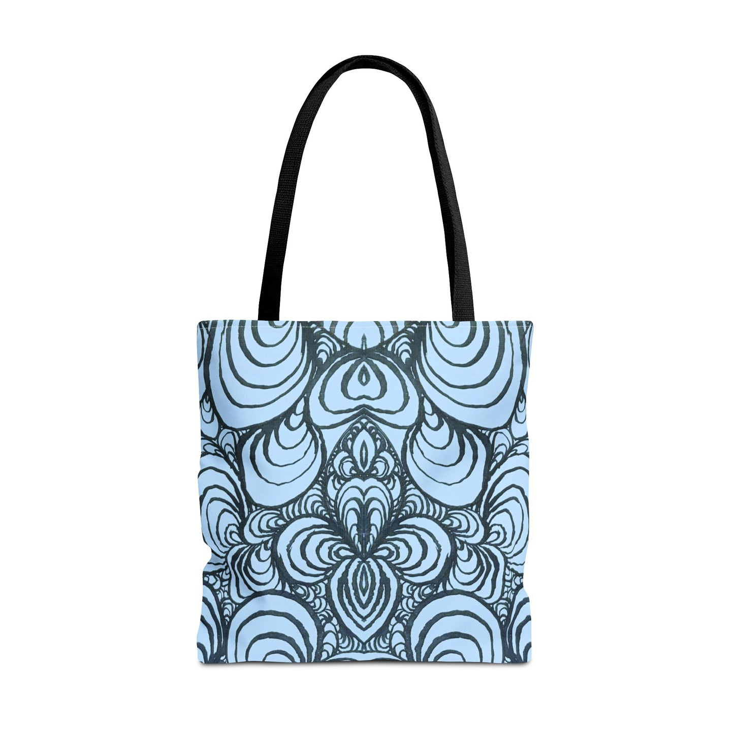 Unisex Original Line Art - All Over Print Tote Bag - Puzzle Panels 1 Color Pop Polar