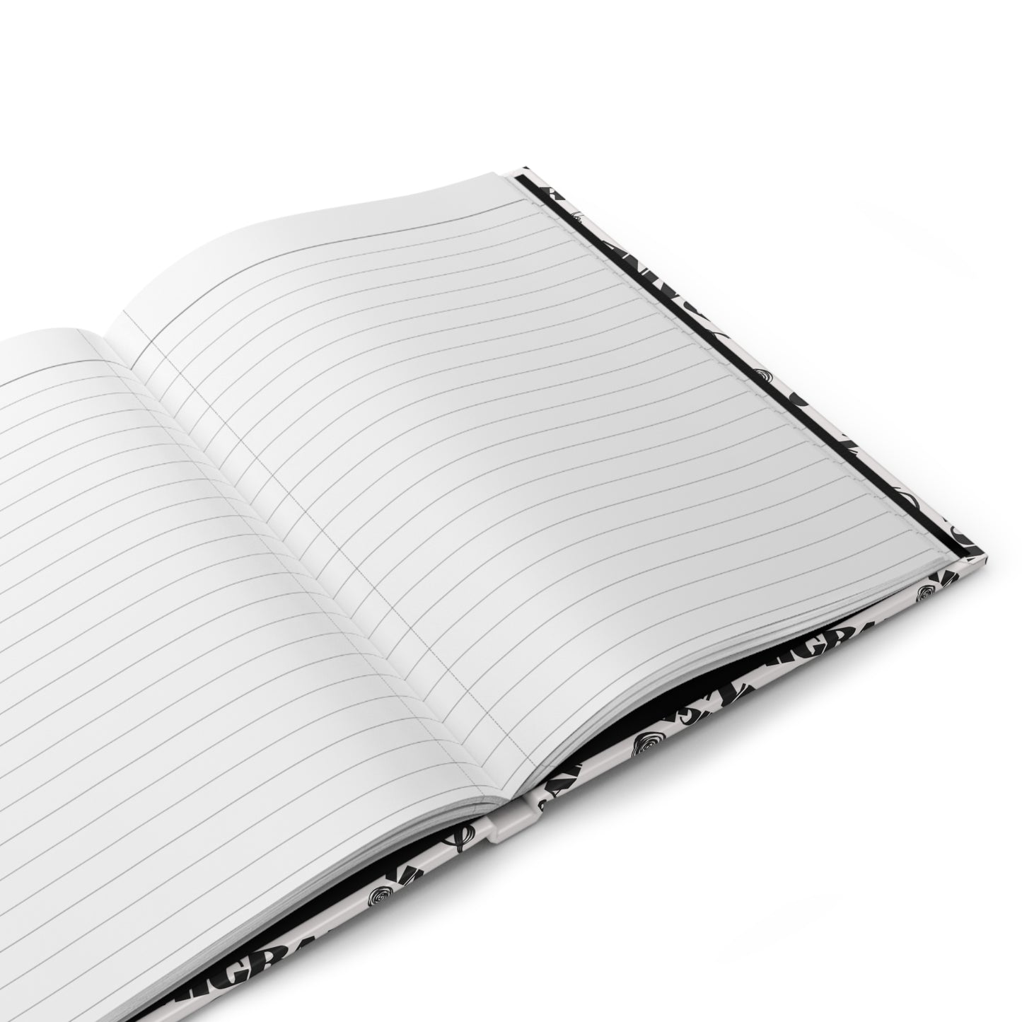 Hardcover Matte 150 Page Migraine Brain Word Scramble Journal - White