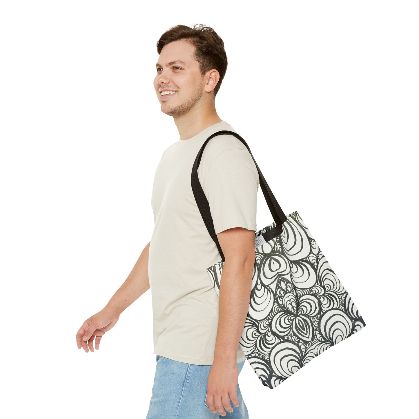 Unisex Original Line Art - All Over Print Tote Bag - Puzzle Panels 1