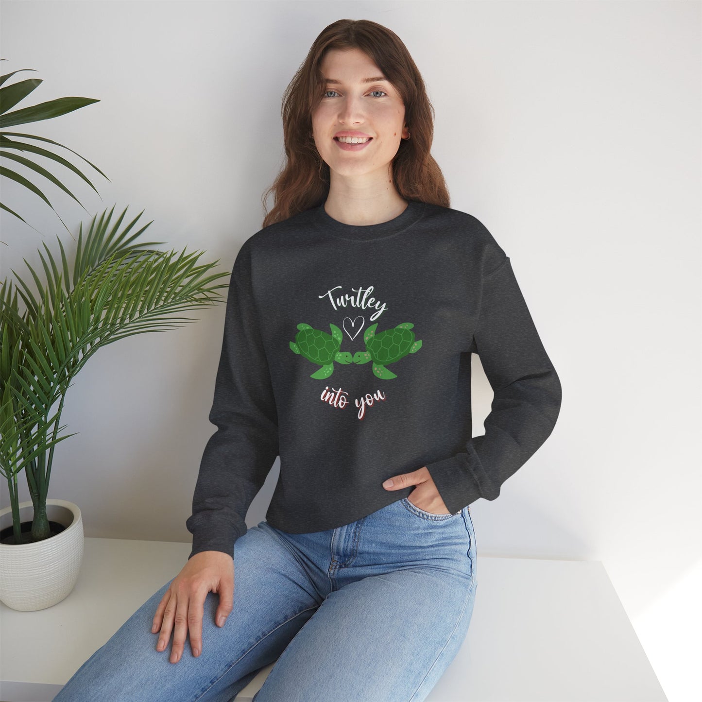 Unisex Cute Turtle Lover Turtley Into You Sweatshirt