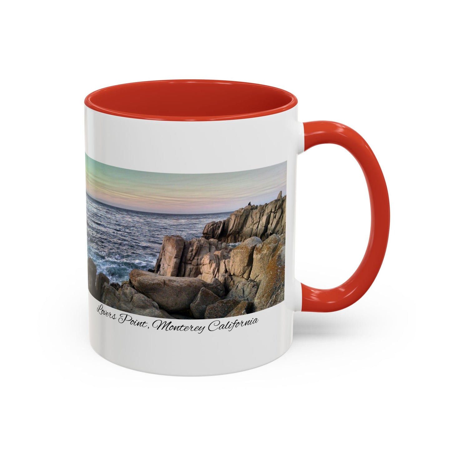 11oz/15oz Ocean View Travelers Coffee Mug Lovers Point, Monterey California San Francisco Bay Area Keepsake