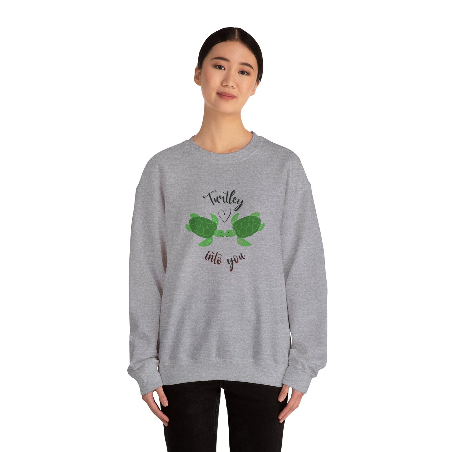 Unisex Cute Turtle Lover Turtley Into You Sweatshirt