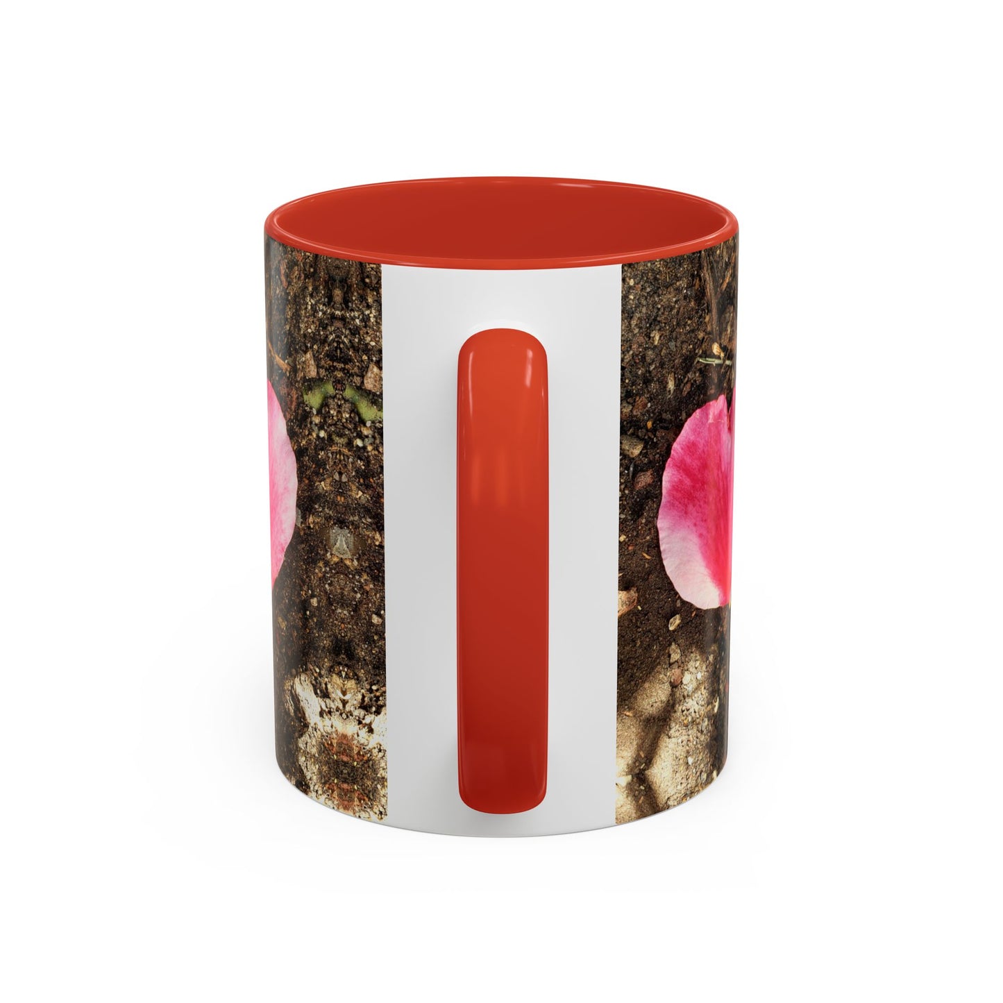 11oz/15oz Garden Themed Double Delight Heart Shaped Rose Petal Coffee Mug