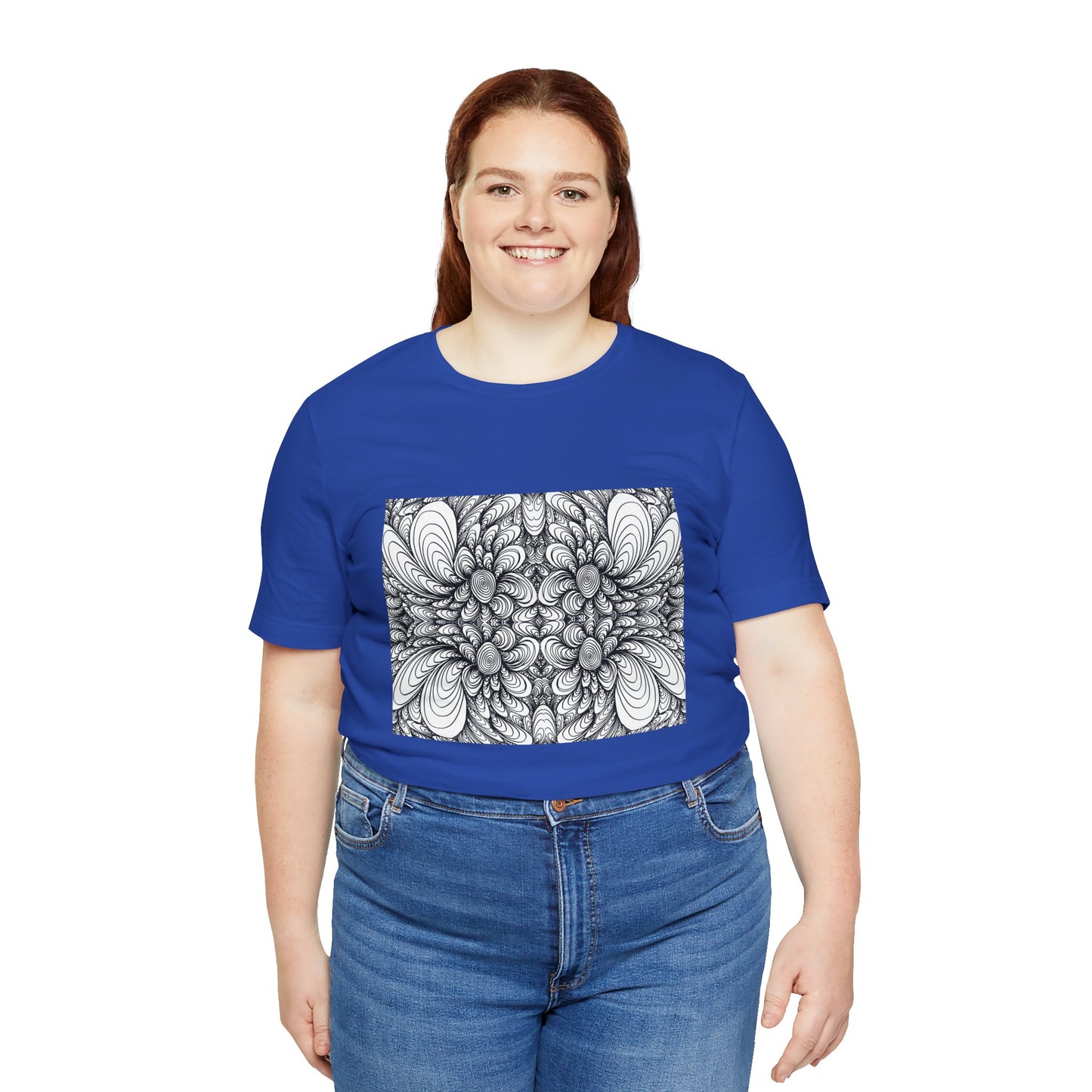 Unisex Original Line Art T-Shirt -Blooms