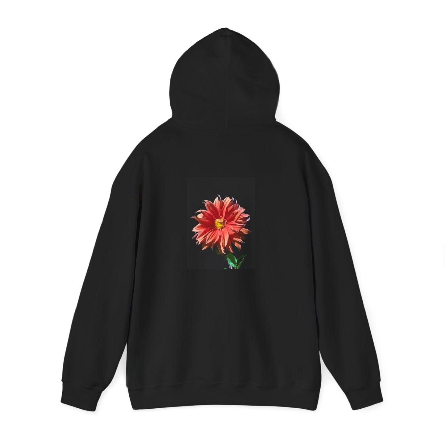 Unisex Heavy Blend™  Dahlia Flower Hooded Sweatshirt