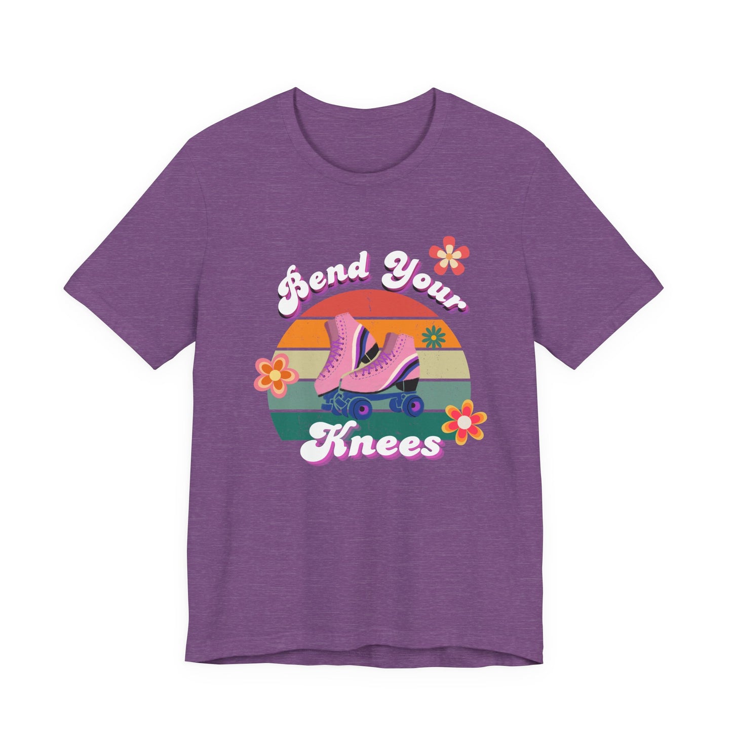 Unisex Retro Vibes Bend Your Knees Skater T-Shirt