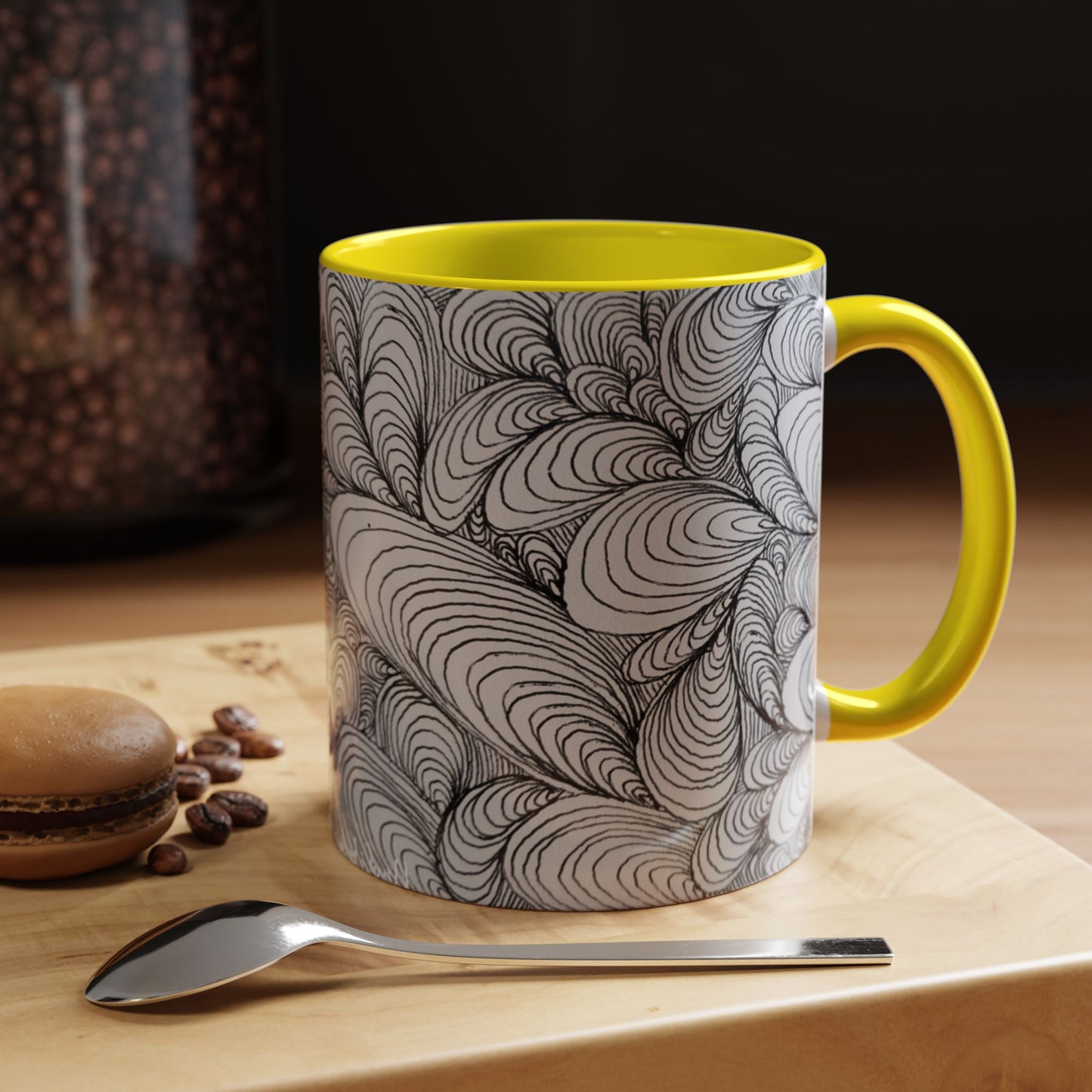 11oz/15oz Original Rough Line Art Coffee Mug