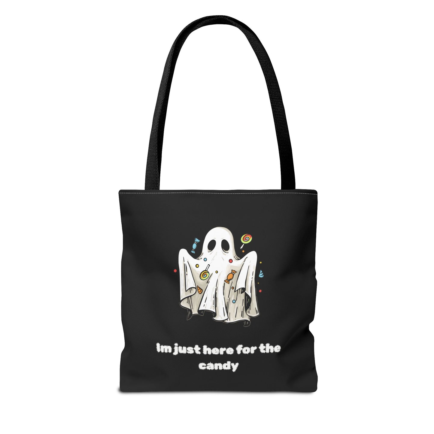 Cute Ghost Halloween Lover Spooky Season Trick or Treating Candy Bag Fall Themed Reusable Lunch Tote