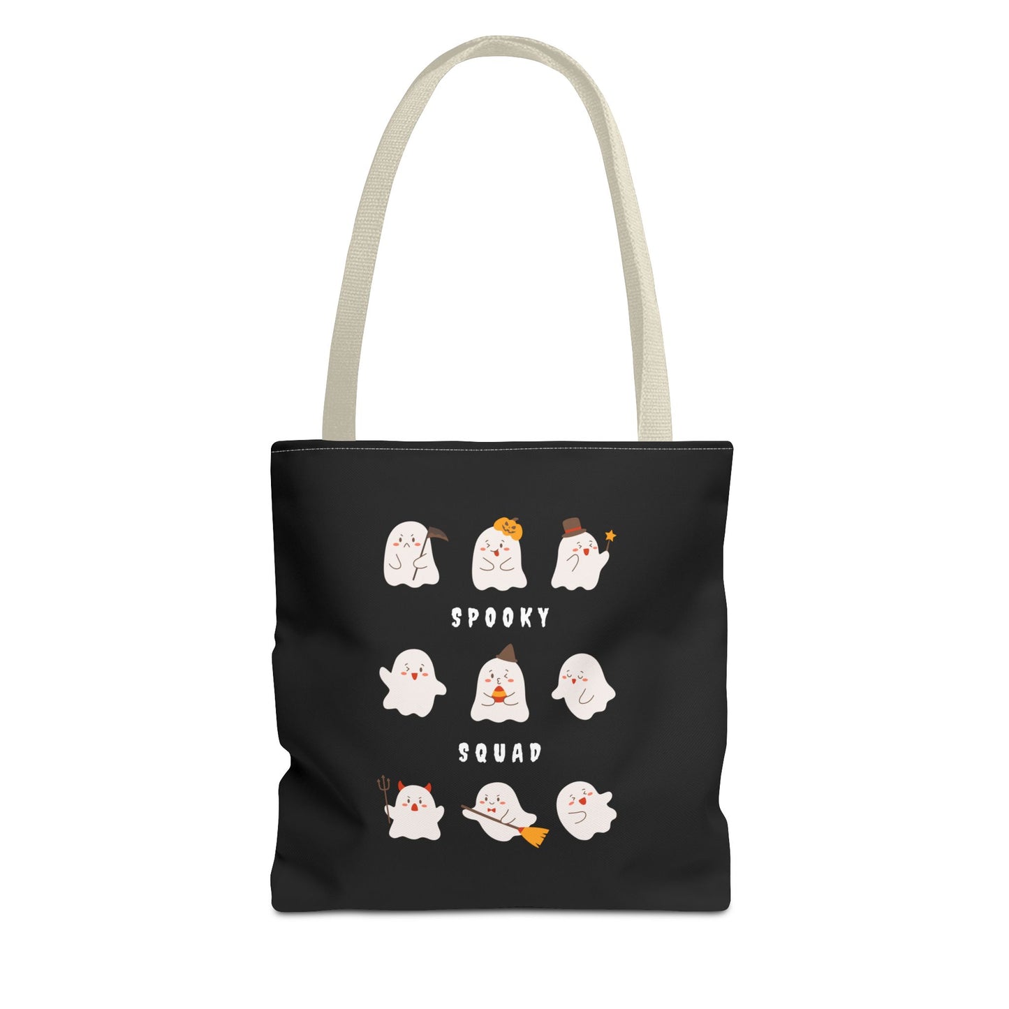 Cute Ghost Halloween Spooky Season Tote Trick or Treating Candy Bag Reusable Halloween Themed Lunch Tote