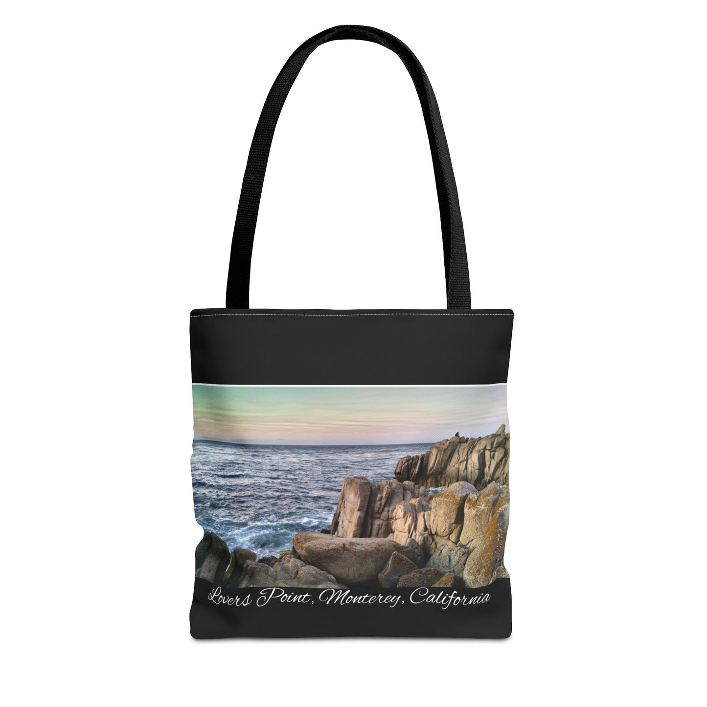 Unisex Travel Tote Bag Monterey California Scenic View Lovers Point Bay Area Keepsake Tote Bag Ocean View Nature Inspired Travel Gift Idea