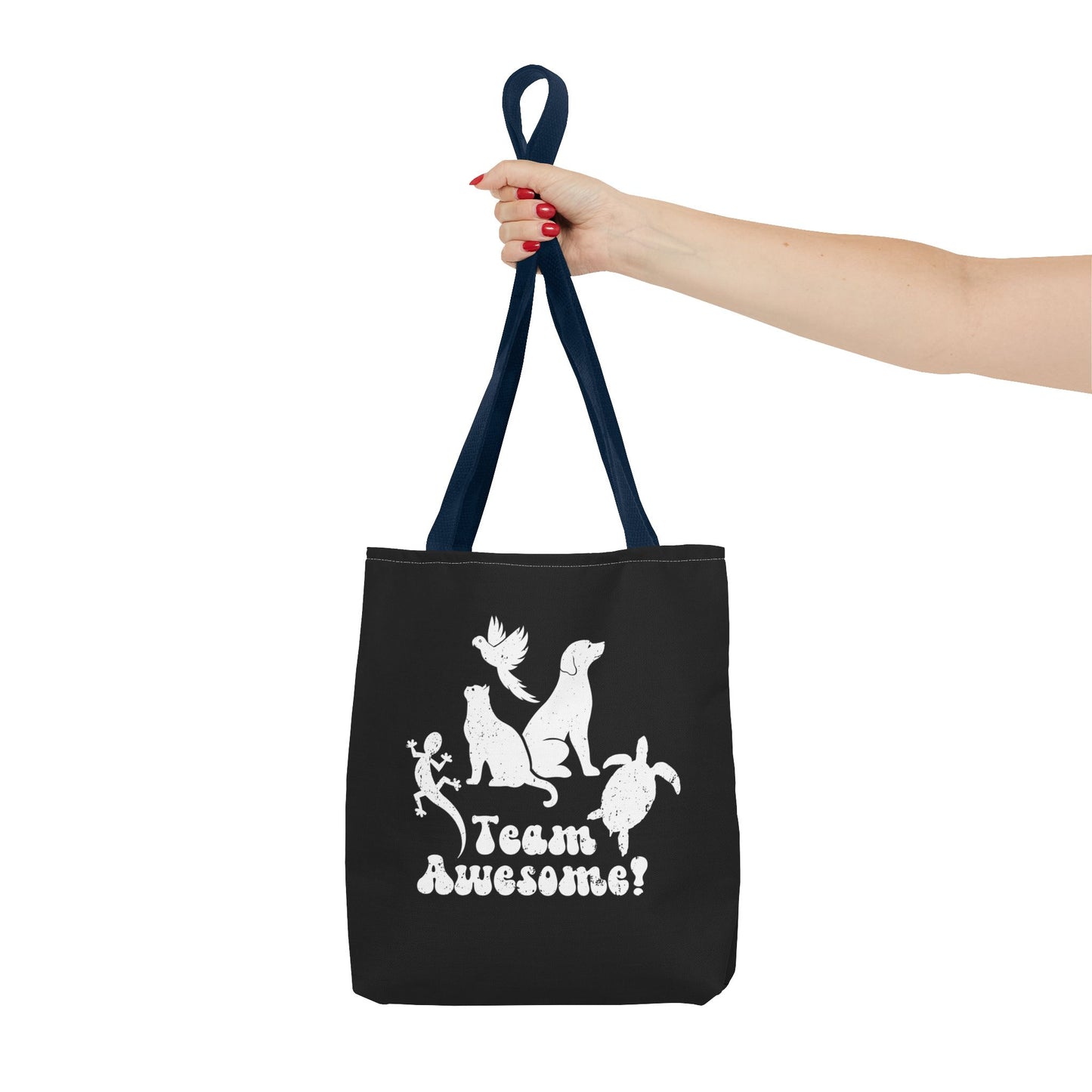 Unisex Animal Lover Lizard Cat Bird Dog Turtle Team Awesome Tote Bag