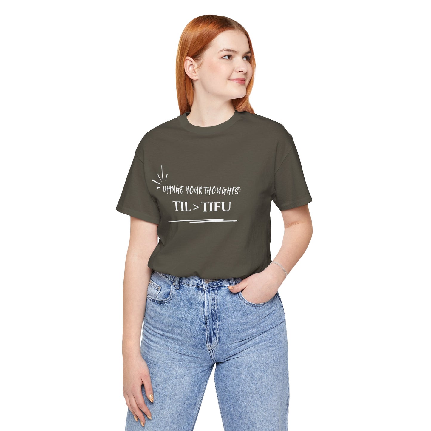 Unisex Self Love Positive Self Talk and Thoughts Mental Health Awareness and Positivity T-Shirt TIL>TIFU