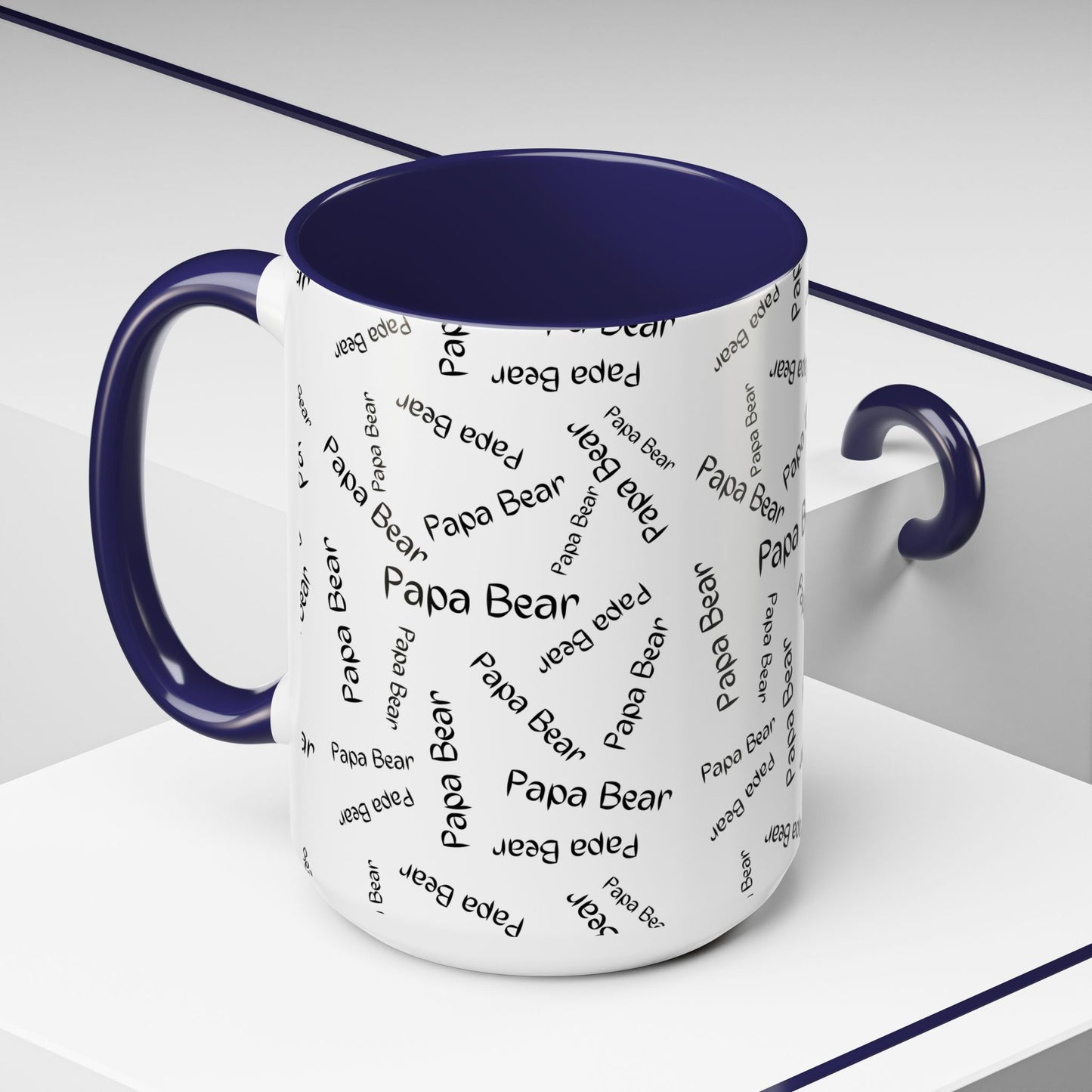 11oz/15oz Papa Bear Word Scramble Coffee Mug